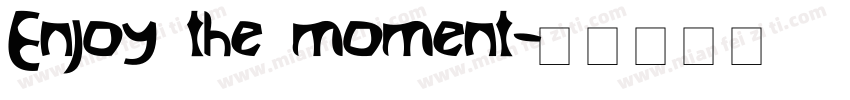 Enjoy the moment字体转换